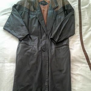 Pelle New York Milano - Vintage long leather coat